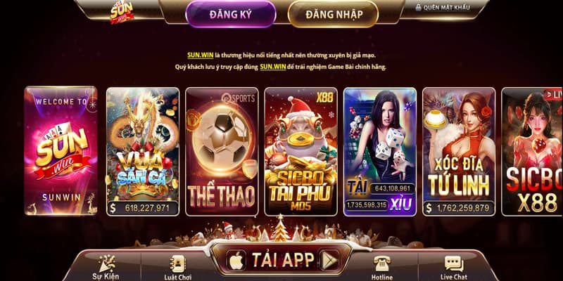 Những điểm nổi bật của cổng game đổi thưởng uy tín Sunwin